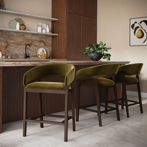 Set walnut olive green - olive,