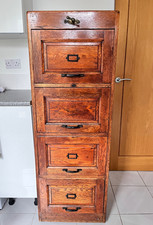 Antique oak drawer filing - oak,