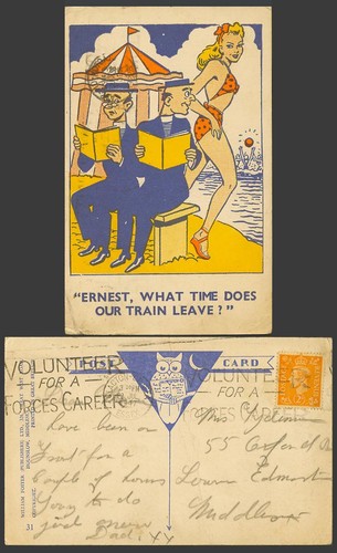 Seaside comic humour 1947 - comic,