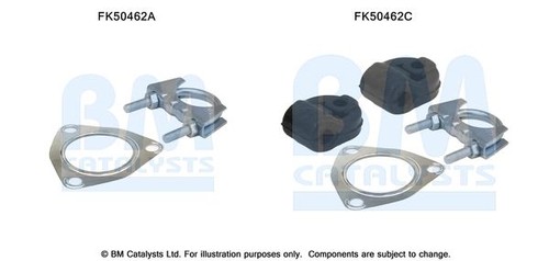 Exhaust system pipe mounting - system,