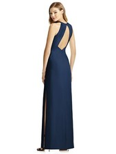 DESSY Style 6757 ~ Size 12 ~ Midnight Crepe ~ Bridesmaid, Prom, Cruise, Wedding