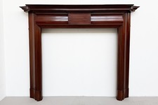 Antique Early 20th century mahogany fireplace surround circa 1920.