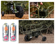 2 x 400ml Carp Green Spray Paint for Carp Porter Barrows, Satin paint, Anti-Rust