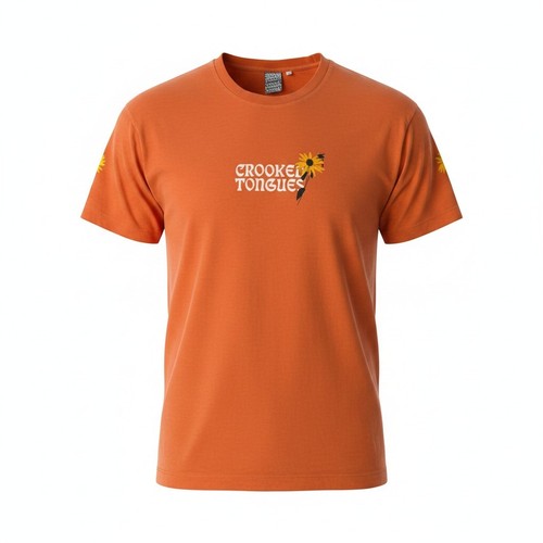 Crooked tongues orange graphic - crooked,