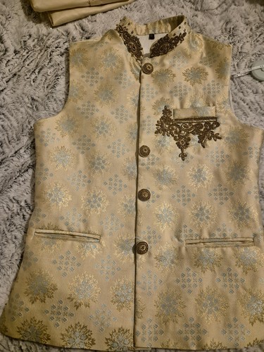 Mens janans waistcoat gold - waistcoat,