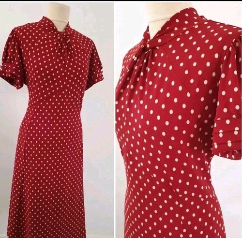 Vintage 1940s 1950s style red - 1940s,