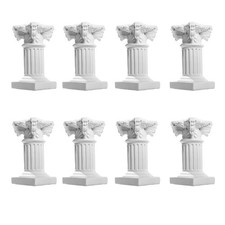 8Pcs Roman Pillar Statues