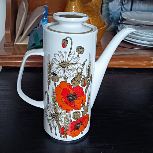 Meakin floral coffee pot with - floral,