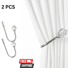 2PC Set Silver Metal Crystal