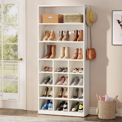 Tier shoe cabinet pair - shoe,