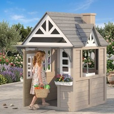 Qaba Outdoor Playhouse, Wooden