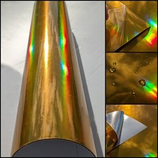 Chrome Gold Holographic Laser