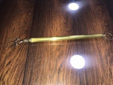 Early 1800s Brass & Steel Telescopic Toasting Fork 57cms Long Max