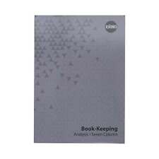 RHINO A4 Bookkeeping Cash Book, Accounts & Ledger Book, 32 Page / 12 Pack