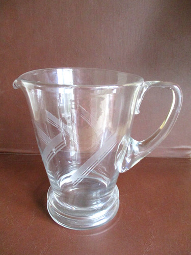 Glass jug art deco - art, large