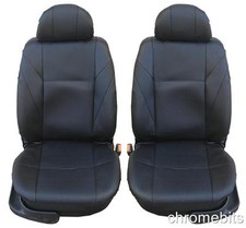 Front black leatherette seat - leatherette,