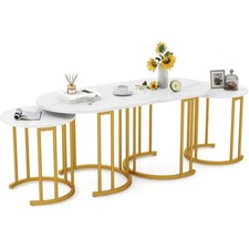 Nesting Coffee Table Set of 3 - White