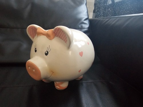 Large cute ceramic piggy - ceramic,