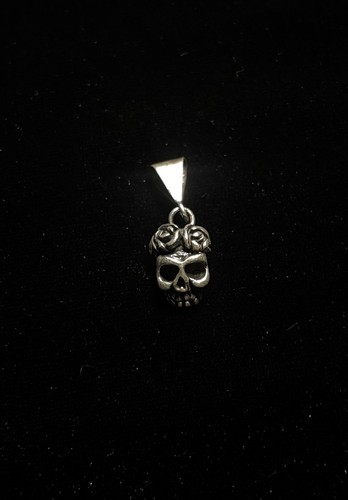 925 sterling silver - silver, skull