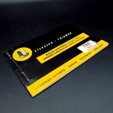Standard Triumph 1960s Regular Maintenance Orginal Sevice Booklet Used To 7000m