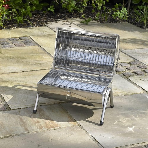 Portable barrel bbq stainless - barrel,