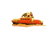 A Tyne Class RNLI Lifeboat Enamel Metal Pin Badge