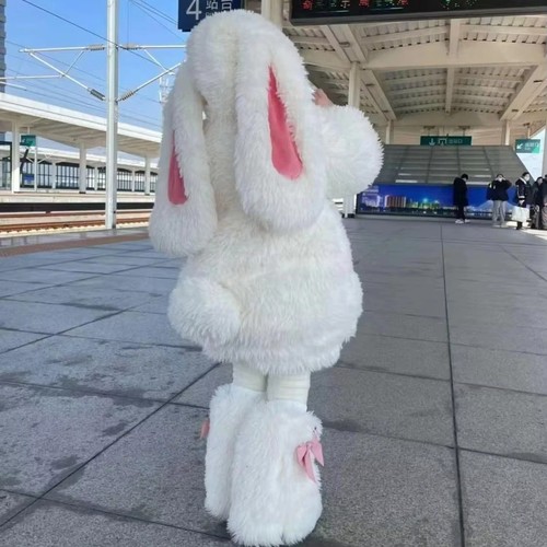 Cute plush bunny costume kids - plush,