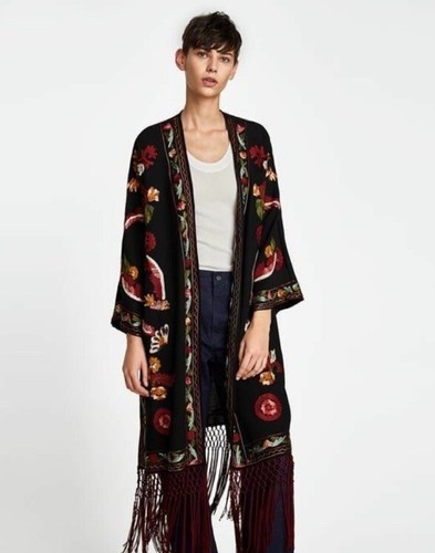 Zara woman embroidered floral - zara,