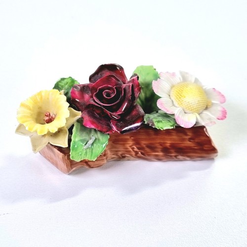 Adderley floral log ornament - adderley,