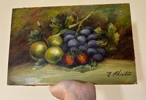 Antique oil painting - oil,