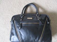 Catwalk collection ladies briefcase / tote black leather  27cm x 38cm x 9cm