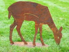 Rusty Metal Garden Deer