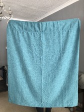 Curtains Pair Dunelm Teal/ turquoise plain. 114cm  width x 137cm drop. 