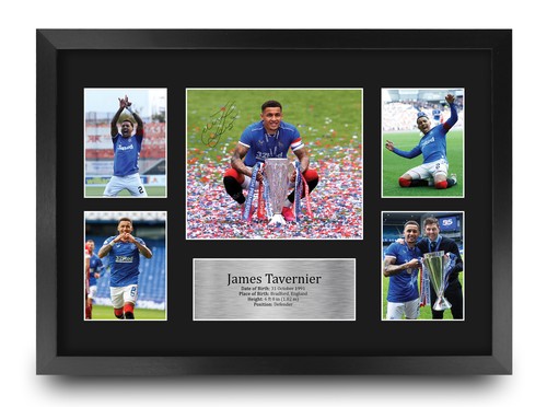 James tavernier signed rangers - james,