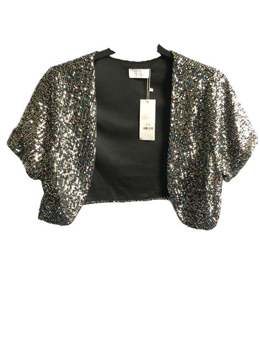 Yours silver sequin - , crop