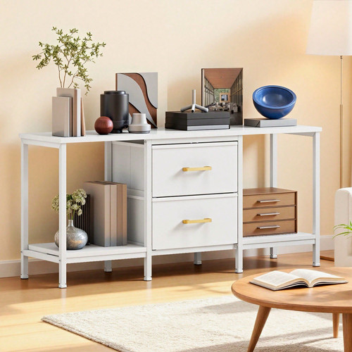 White 110cm stand for to - white, tv