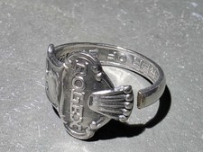 SP383 ( V) - Quirky Rolex Silver Plated Spoon Ring