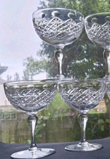 Set of 4 Vintage Crystal Webb