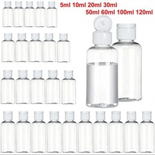 10 x 100ml Flip Plastic Clear