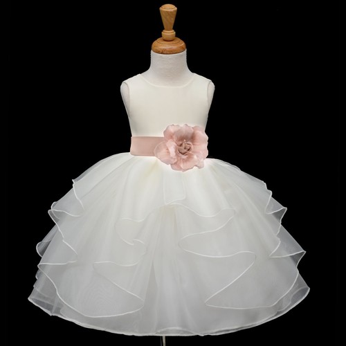 Pageant organza dress flower - organza,