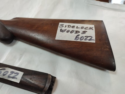 Antique hammergun wood stock - hammergun,