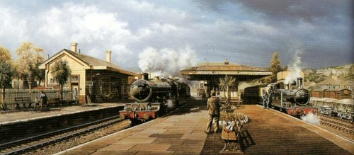 Mounted railway print earl - mounted,
