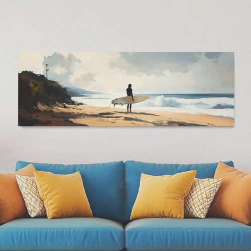 Surfer beach pastel - surfer, on