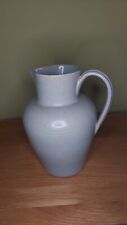Buchan Pottery Pitcher Jug. Vintage. Stoneware. Large 9" Tall. Beige Speckled. 