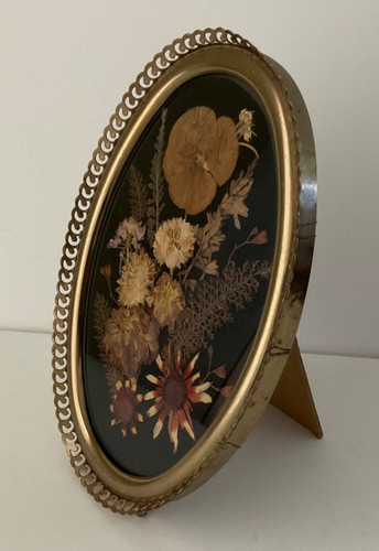 Vintage framed hand pressed - vintage,