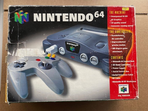N64 console boxed with - console,