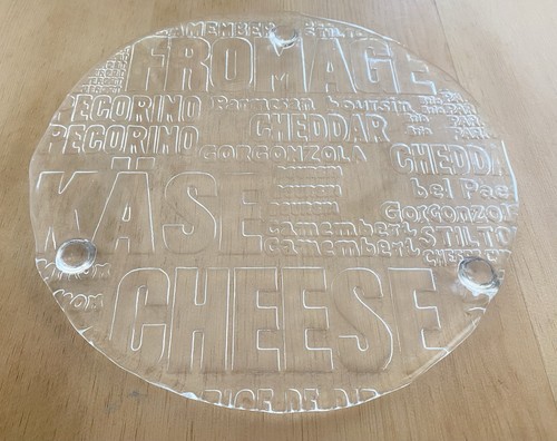 Vintage thick glass cheese - vintage,