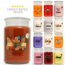 Wickford & Co Large Jar Candle 95h – Scented Home Fragrance Long Burn Gift
