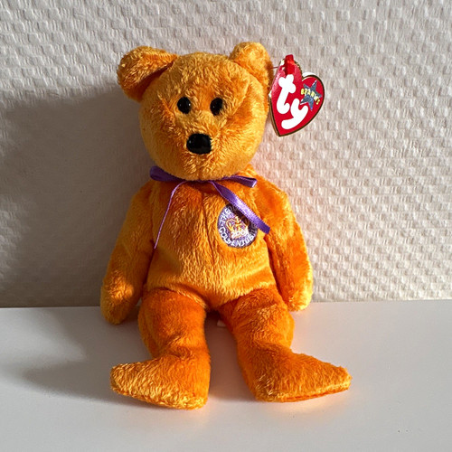 Beanie orange bear - ty,
