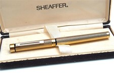 LUXURY SHEAFFER TARFA 14K GOLD NIB GOLD PLATED  FOUNTAIN PEN 1980s